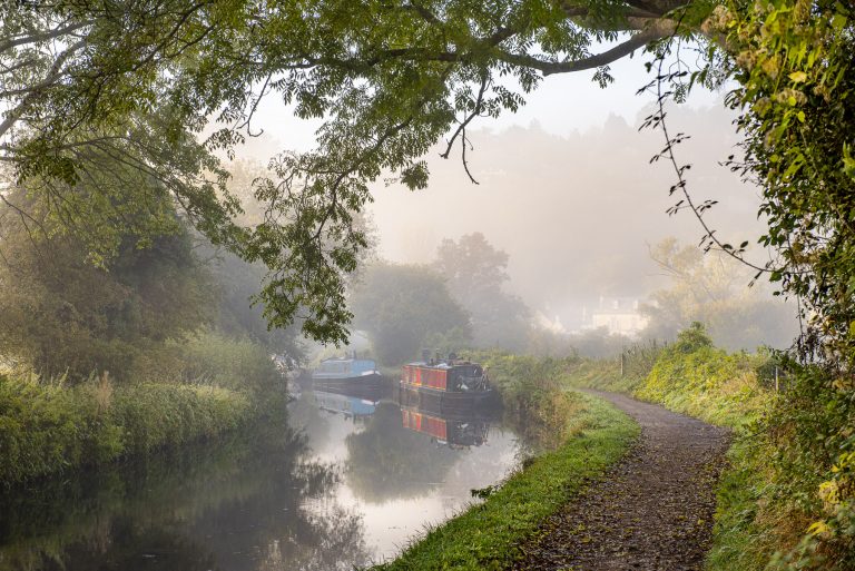 Barge in the mist - Avon Photo School